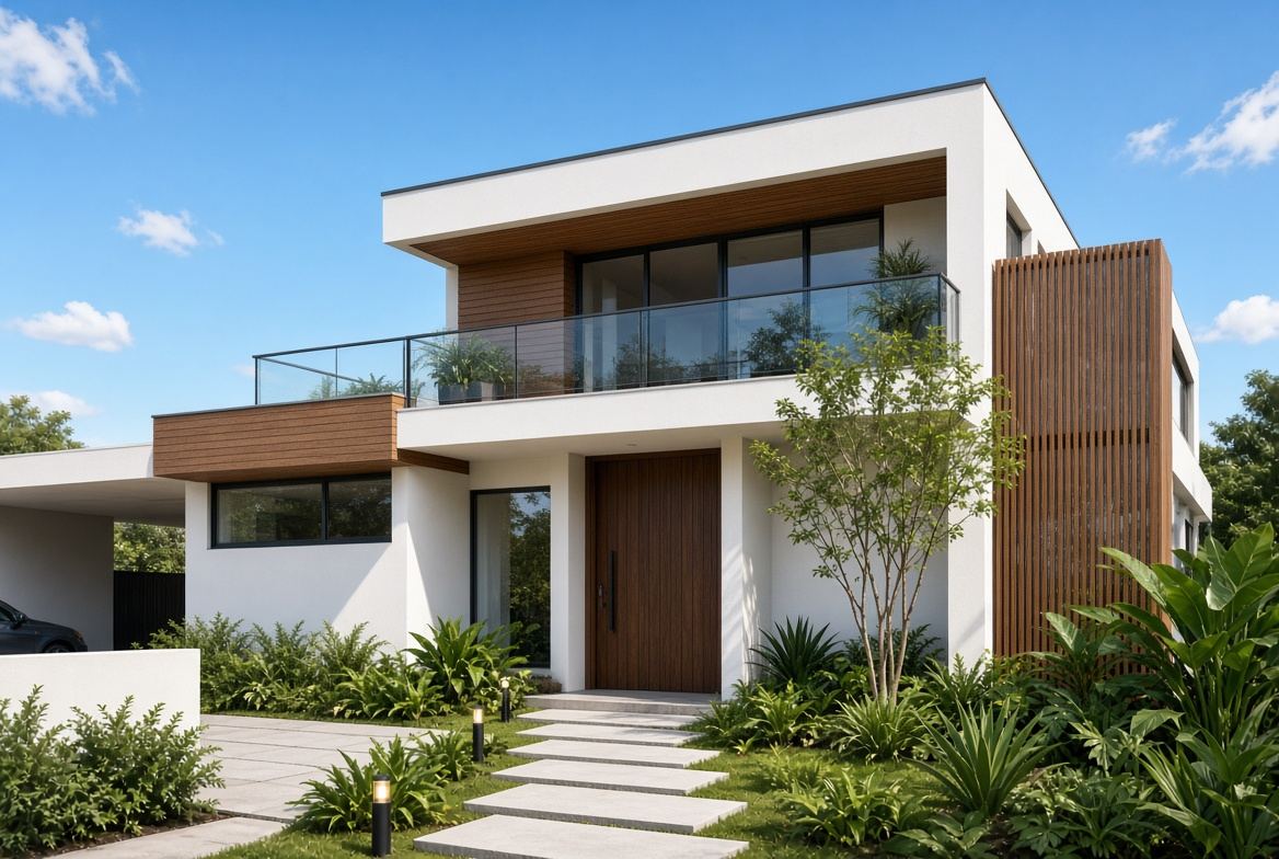 Vivienda contemporánea entregada